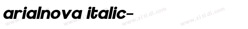 arialnova italic字体转换